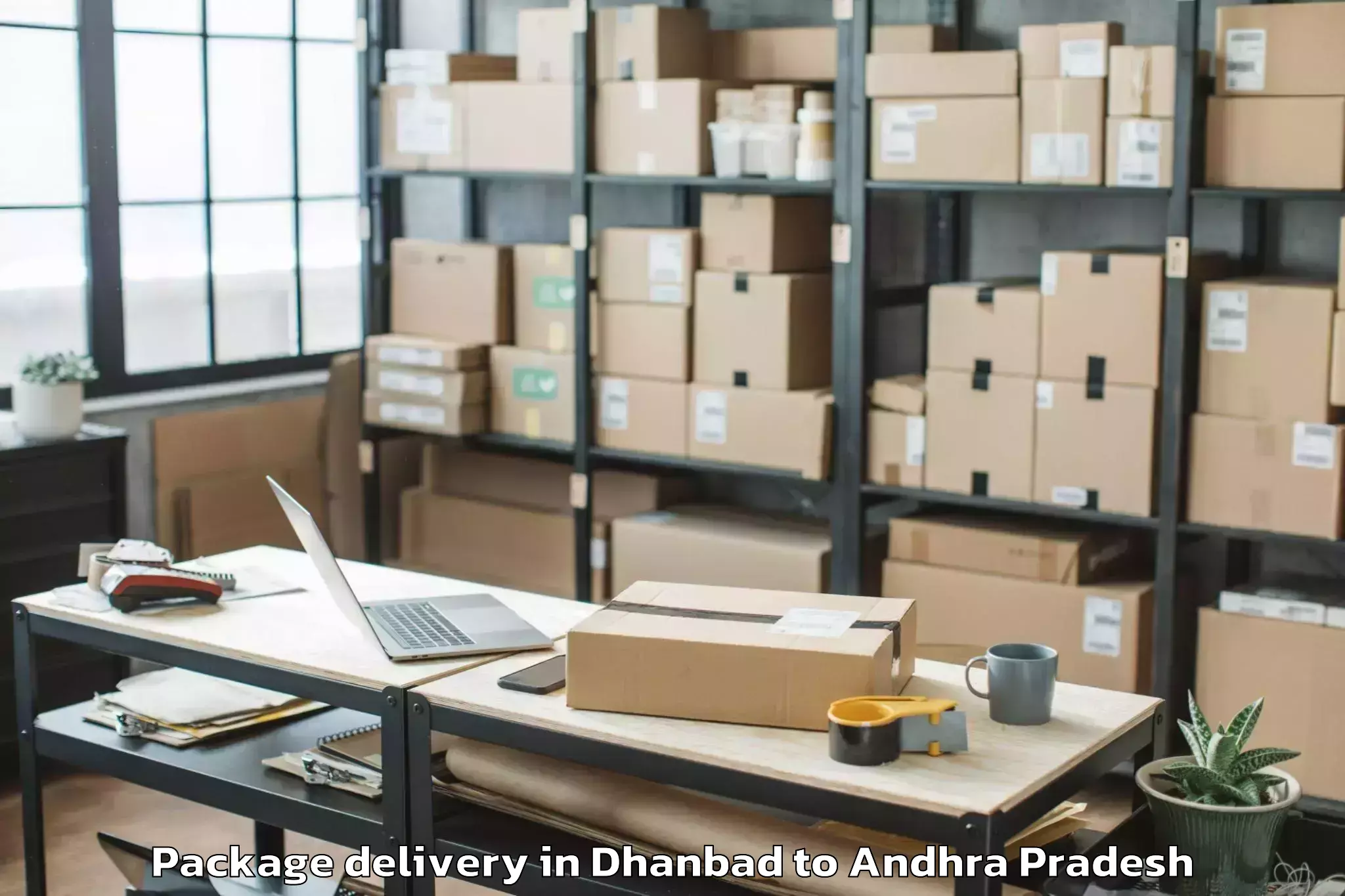 Easy Dhanbad to Gandlapenta Package Delivery Booking